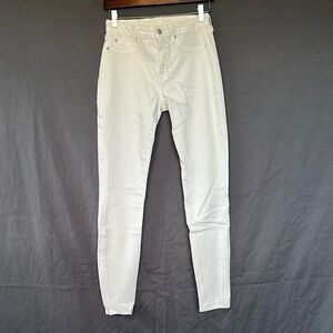 7 For All Mankind White Skinny Jeans